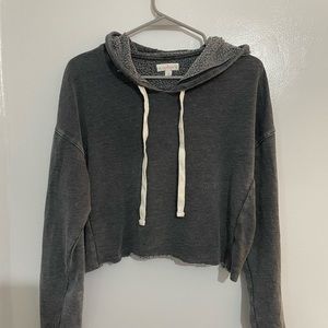 Target size small grey cropped hoodie.